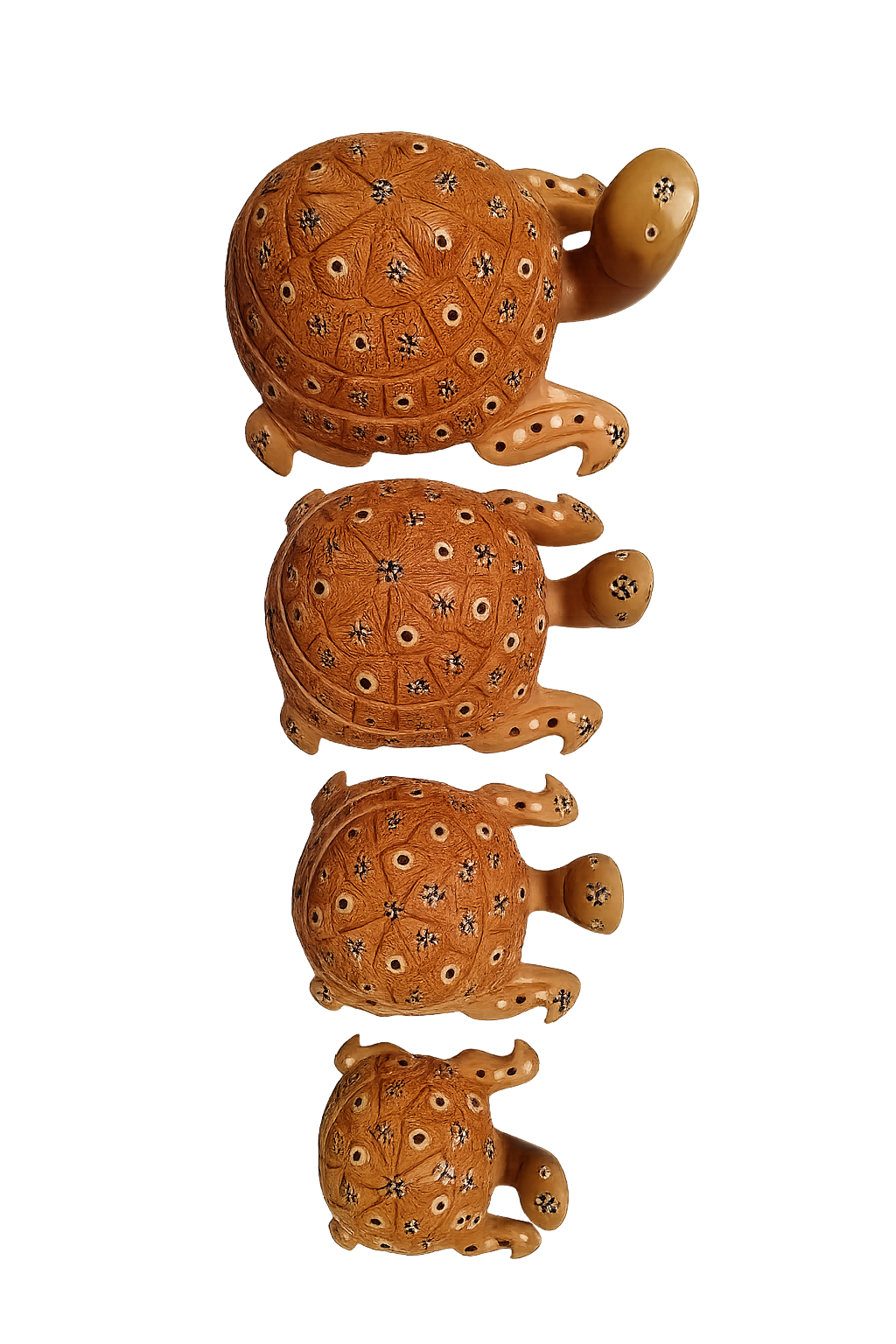 Premium Handcrafted Wooden Tortoise – Elegant Home Décor Showpiece