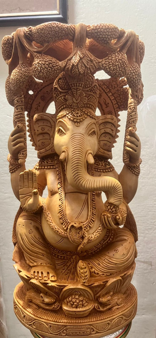 Sandalwood Wooden Handicraft Ganesh